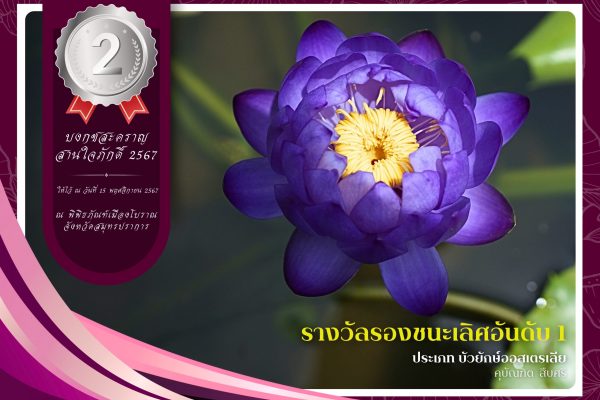 2.รางวัลรองชนะเลิศลำดับที่ 1